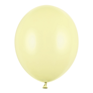 Balloner lys gul pastel 30cm, 10 stk. festartikler