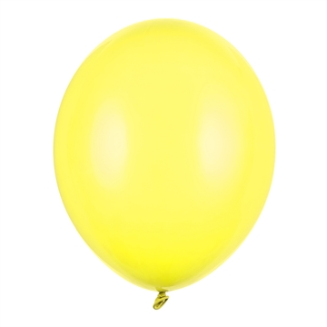 Balloner gul pastel 30cm, 50 stk. festpynt