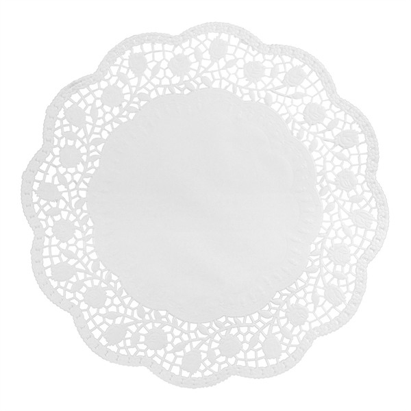 Kagepapir / Mellemlægsservietter hvid 25cm, 100 stk. borddækning