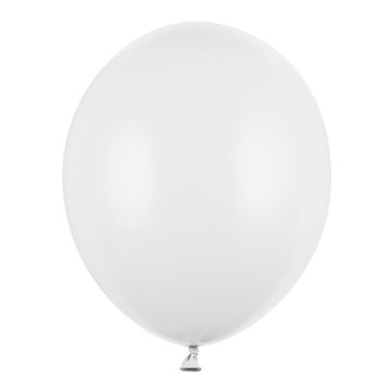 Balloner hvid pastel 13cm, 100 stk. festartikler