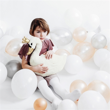 Balloner perlehvid pastel 30cm, 50 stk. børnefødselsdag