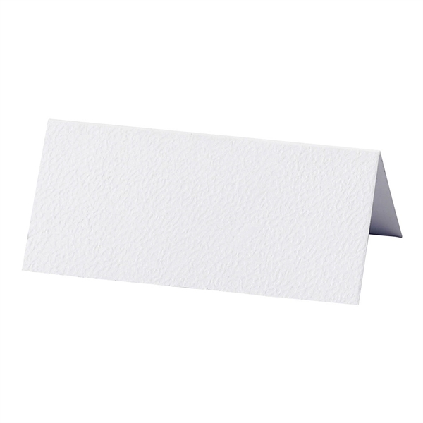 Bordkort hvid 4cm x 9cm, 20 stk. borddækning