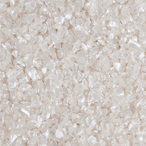 Glassten perlemor 2-4mm, 400g dekorationssten