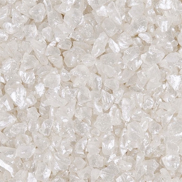 Glassten perlemor 4-10mm, 400g dekorationssten