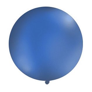 Kæmpe ballon rund mørk blå 1m. festartikler