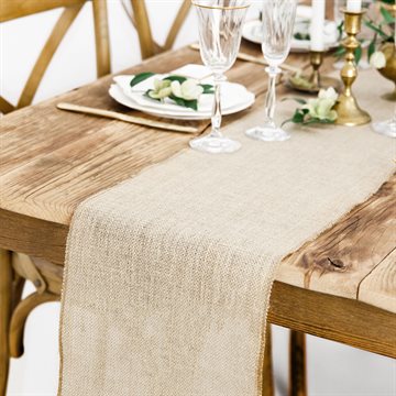 Bordløber Jute natur 28cm x 5m bordpynt