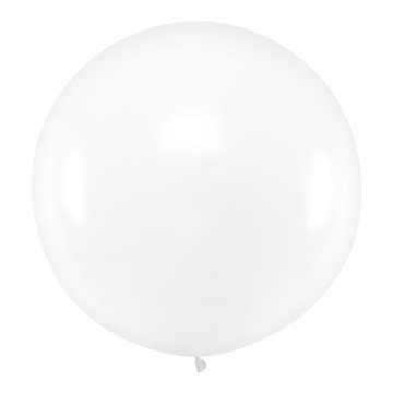 Kæmpe ballon rund klar/gennemsigtig 1m festartikler