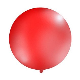 Kæmpe ballon rund rød 1m. festartikler