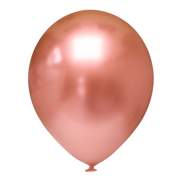 Balloner kobber chrome 30cm, 25 stk. festpynt