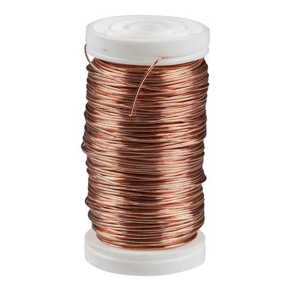 Myrtetråd / Metaltråd kobber 0,5mm x 50m, 100g binderiartikler