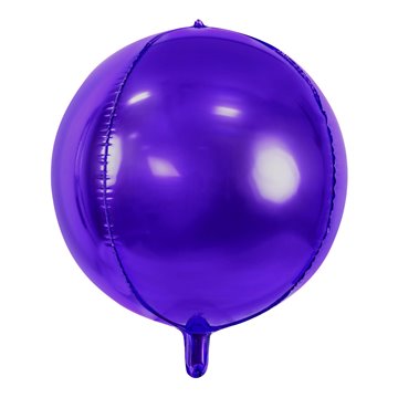 Folieballon Rund lilla 40cm festartikler