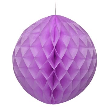 Honeycomb lilla 20cm papirbolde festartikler