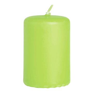 Bloklys limegrøn 4cm x 6cm, 6 stk. bordpynt