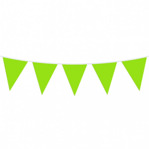 Vimpel limegrøn 29cm x 10m festartikler