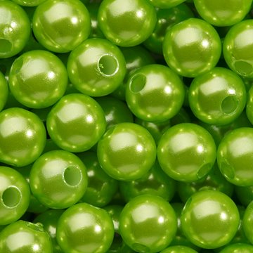 Perler lys grøn 8mm, 250 stk. festartikler