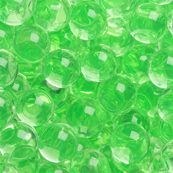 Vandperler til dekorationer limegrøn 1cm, 10g / 1 liter dekoration