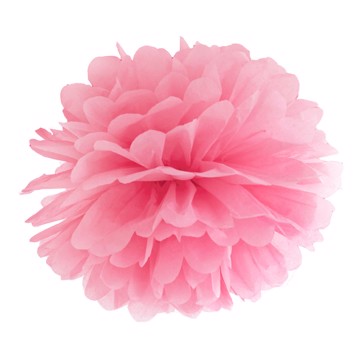 Pompon lys pink 35cm festartikler