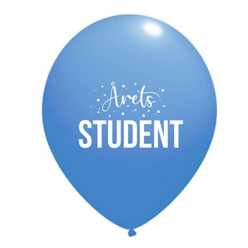 Balloner Årets Student lyseblå 30cm, 10 stk. festartikler