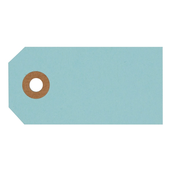 Manilamærker lys turkis 4cm x 8cm, 10 stk. bordkort