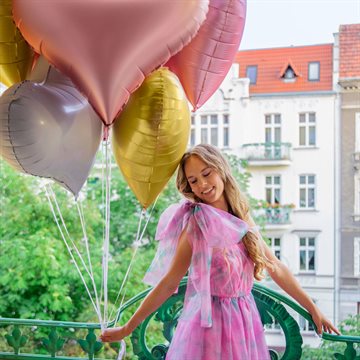 Folieballon Hjerte lyserød 75cm x 65cm  bryllupsballoner