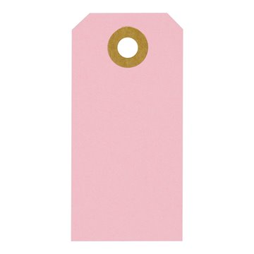 Manilamærker lyserød 4cm x 8cm, 10 stk. festartikler