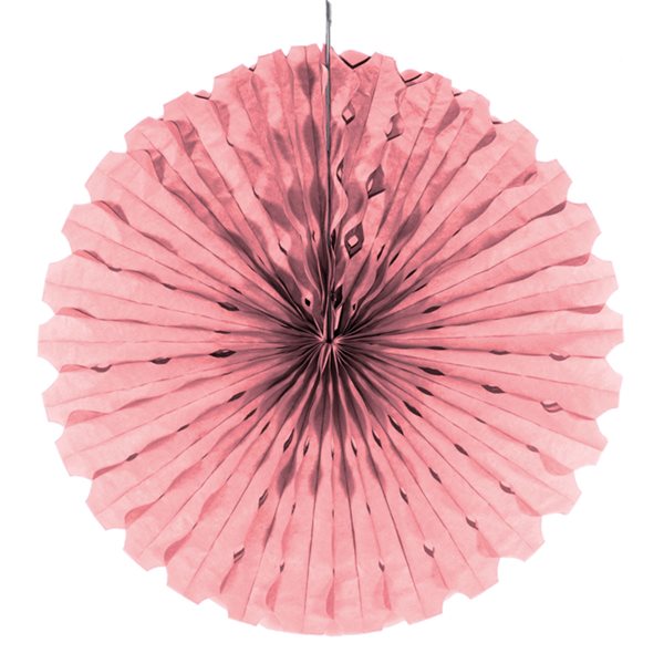 Roset / Vifte lyserød 45cm festartikler