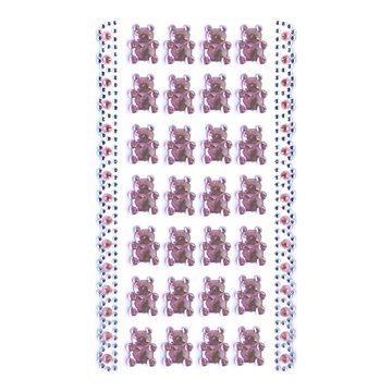 Stickers Bamse lyserød 1,7cm, 28 stk. festartikler