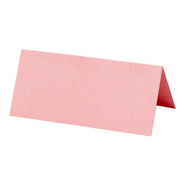 Bordkort lyserød 4cm x 9cm, 20 stk. borddækning
