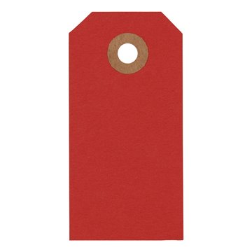 Manilamærker rød 4cm x 8cm, 10 stk.