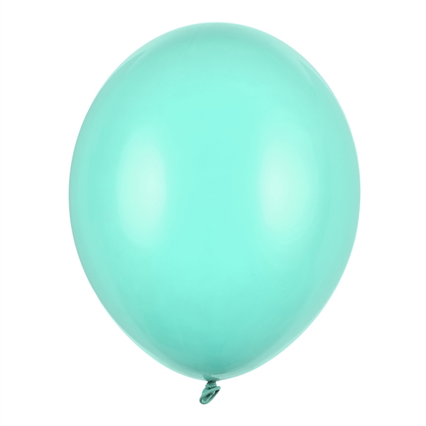 Balloner lys mint pastel 30cm, 50 stk. festartikler