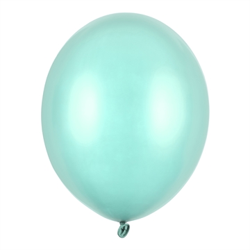 Balloner mint metallic 30cm, 50 stk. festpynt