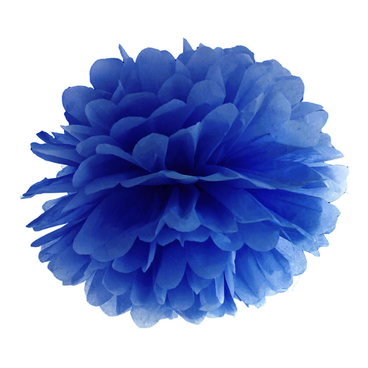 Pompon mørk blå 25cm festartikler