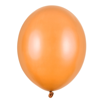 Balloner orange metallic 30cm, 10 stk. festartikler