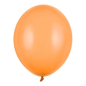 Balloner lys orange pastel 30cm, 50 stk. festartikler