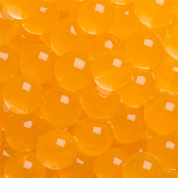 Vandperler til dekorationer orange 1cm, 10g / 1 liter dekoration