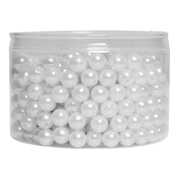 Perler hvid 1,2cm, 330 stk. festartikler