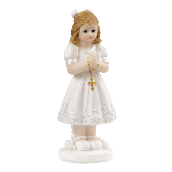 Figur konfirmand pige 8,5cm konfirmationspynt