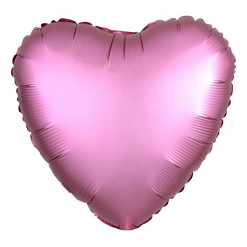 Folieballon Hjerte lys pink 43cm festartikler