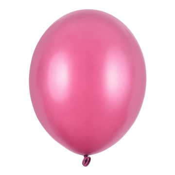 Balloner pink metallic 30cm, 50 stk. festpynt