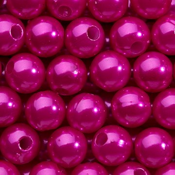 Perler pink 8mm, 250 stk. festartikler