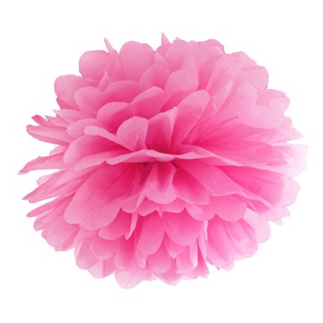 Pompon pink 30cm. festartikler