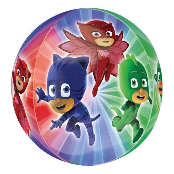 Folieballon PJ Masks - Pyjamasheltene 38cm x 40cm børnefødselsdag