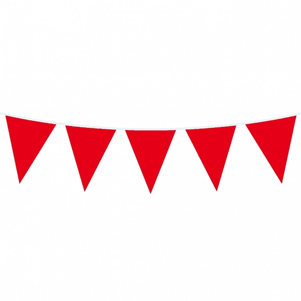 Vimpel rød 29cm x 10m festartikler