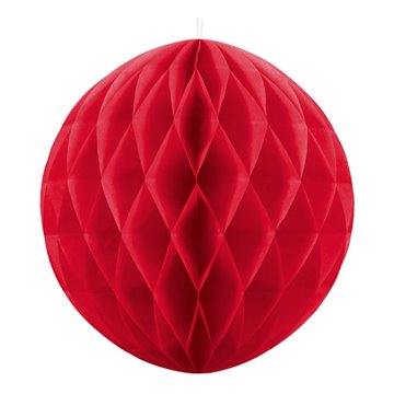 Honeycomb rød 40cm festartikler