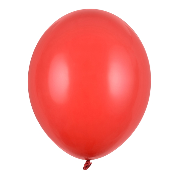 Balloner rød pastel 30cm, 10 stk. festartikler