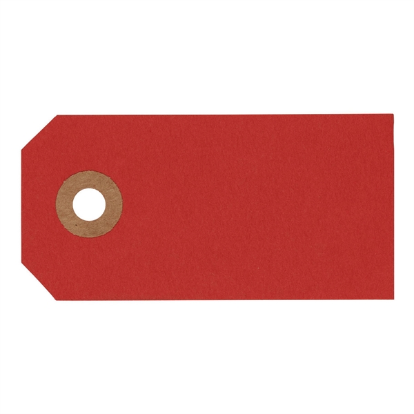 Manilamærker rød 4cm x 8cm, 10 stk. bordkort