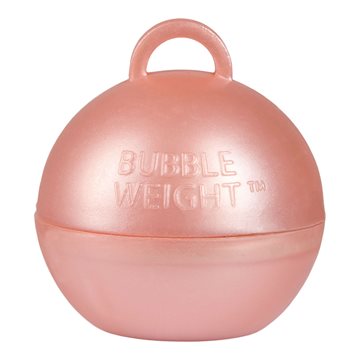 Ballonvægt Bubble Weight rosegold kobber 35g festartikler