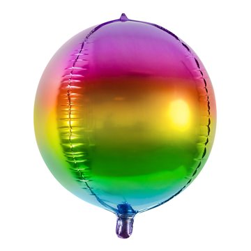 Folieballon Rund regnbue 40cm festartikler
