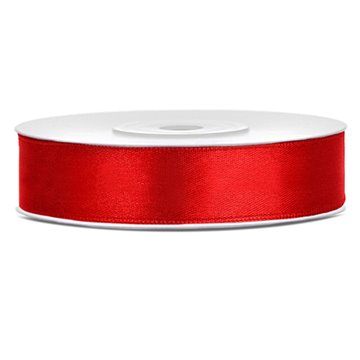 Satinbånd rød 1,2cm x 25m