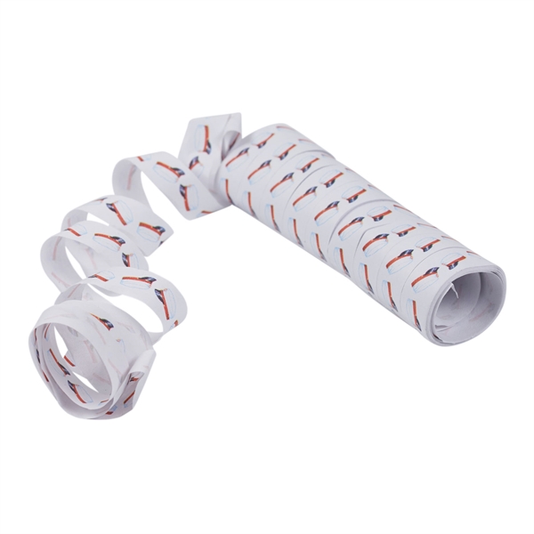 Serpentiner Studenterhue rød, 18 rl. studenterpynt